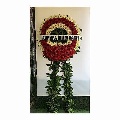 Cenaze �i�e�i K�rm�z� Beyaz Cenaze �elenk