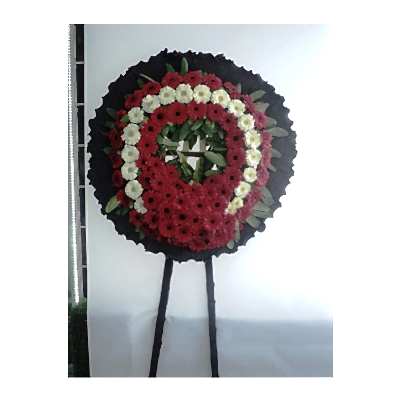 Siyah Grafonlu Cenaze �elenk G�nder