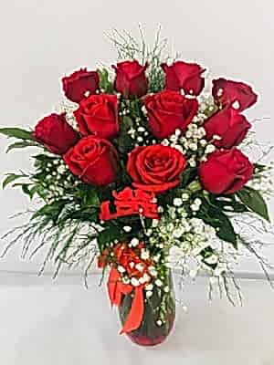 Vazoda 11 Kirmizi G�l